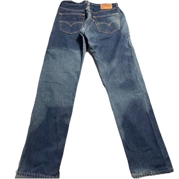 Vintage Levis 501-0115 Button Fly Jeans 32x30 Waist 31 Y2K Grunge 2002 Western - Picture 2 of 8